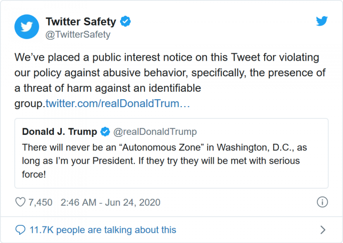 Screenshot_2020-06-24 Twitter flags another Trump tweet, for 'threat of harm'.png