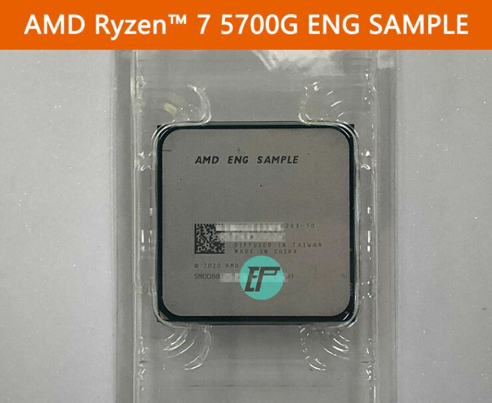 amd锐龙r75700g八核zen3塞尚台式apu亮相ebay