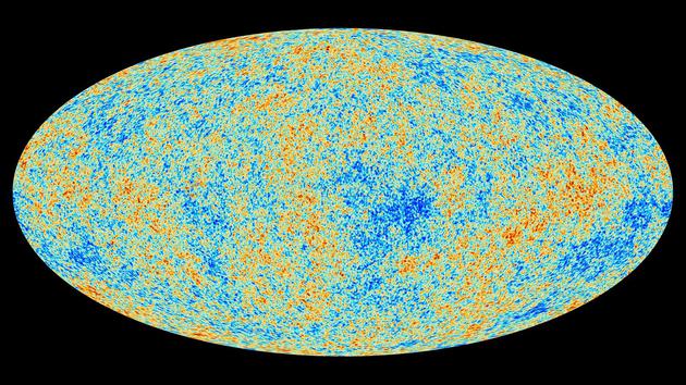 早期宇宙的微小扰动可以在宇宙最古老的光——宇宙微波背景——的波动中观测到。