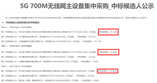 中国移动采购与招标网截图