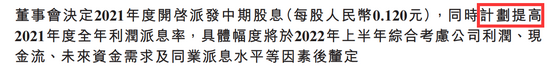 中国联通2021年半年报截图