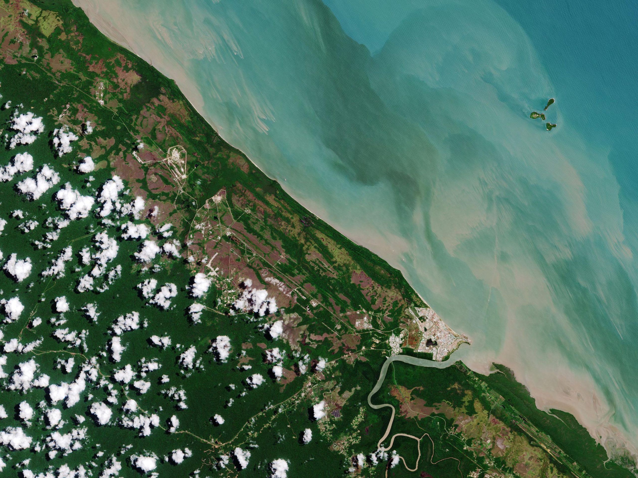 哥白尼哨兵2号太空探索地球系列库鲁法属圭亚那太空港的所在地