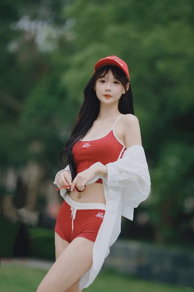 棒球背心拍照，6个姿势，轻松拍出青春活力少女感 - 图片 3