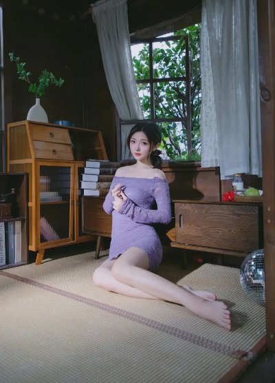 拍出氛围感 | 紫色佳人 - 图片 1