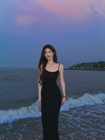 海边、长裙拍照，学会这6个简单姿势，性感显身材 - 图片 1