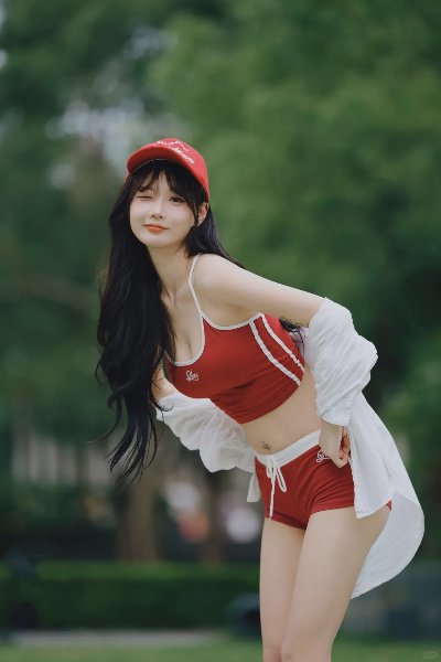 棒球背心拍照，6个姿势，轻松拍出青春活力少女感 - 图片 5