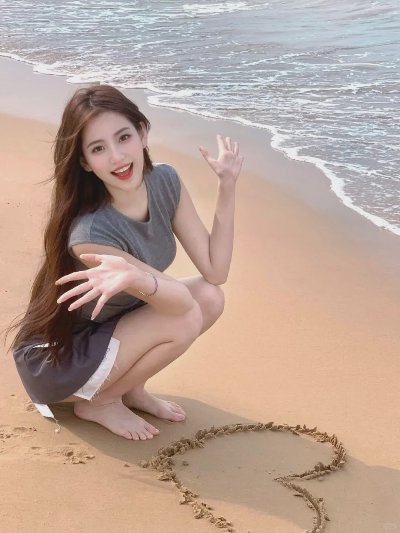 夏天海边拍照，9个姿势，松弛有氛围感，上镜又出片 - 图片 2