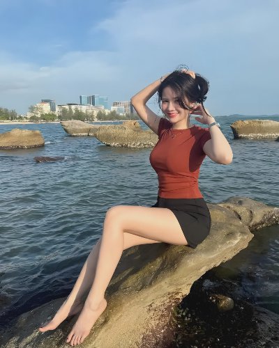 成熟端庄美女的绝美海边照！ - 图片 2