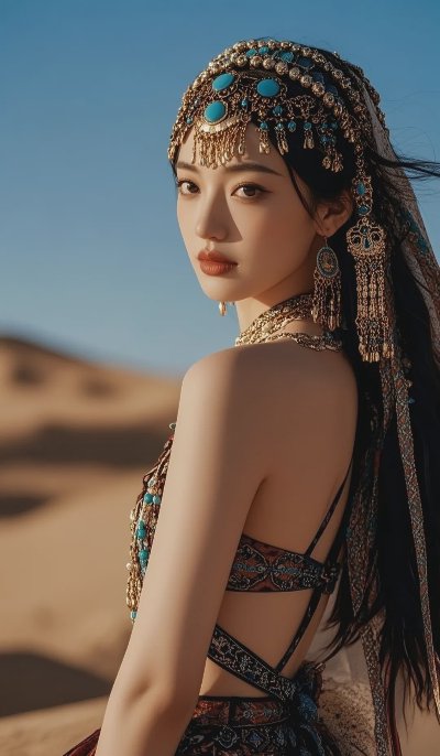 Wallpaper｜民族风女神写真无水印高清壁纸分享 - 图片 4