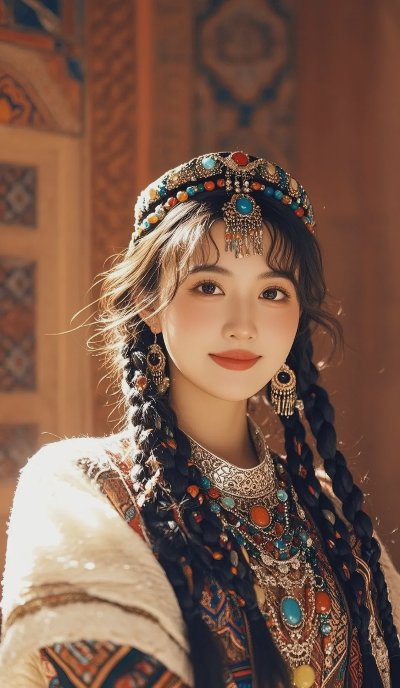 Wallpaper｜民族风女神写真无水印高清壁纸分享 - 图片 5