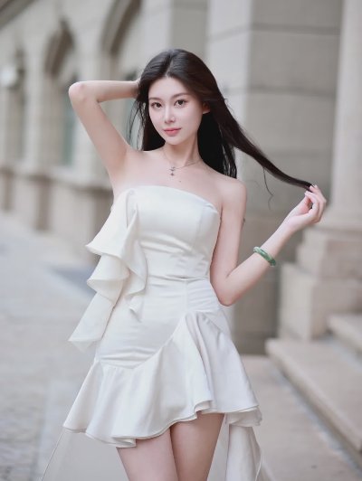 普通人穿裙子，9个万能姿势，拍出高级电影感，气质宛如白月光 - 图片 1