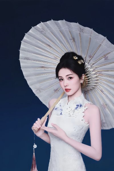🦋白鹿｜新中式 白色改良短旗袍，秀气大方！ - 图片 5