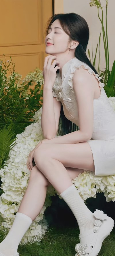🦋白鹿｜新中式 白色改良短旗袍，秀气大方！ - 图片 3