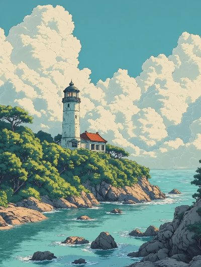 第4期 | 宫崎骏风AI绘画 夏天 - 图片 1