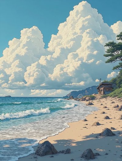 第4期 | 宫崎骏风AI绘画 夏天 - 图片 3