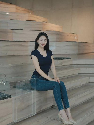 牛仔裤拍照，9个动作，松弛漂亮有气质，上镜好看身材好 - 图片 1