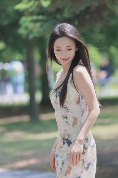 新中式裙子拍照，几个动作，优雅气质身材好、又大方又漂亮 - 图片 1