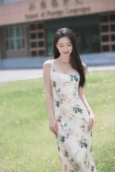新中式裙子拍照，几个动作，优雅气质身材好、又大方又漂亮 - 图片 5