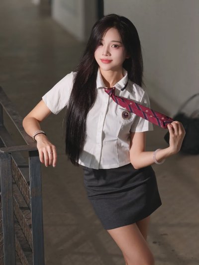 9 个校园风走廊拍照姿势！制服穿搭适配，轻松拿捏青春氛围感 - 图片 3