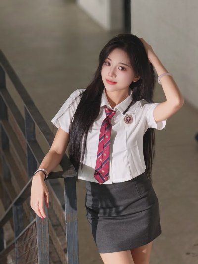9 个校园风走廊拍照姿势！制服穿搭适配，轻松拿捏青春氛围感 - 图片 5