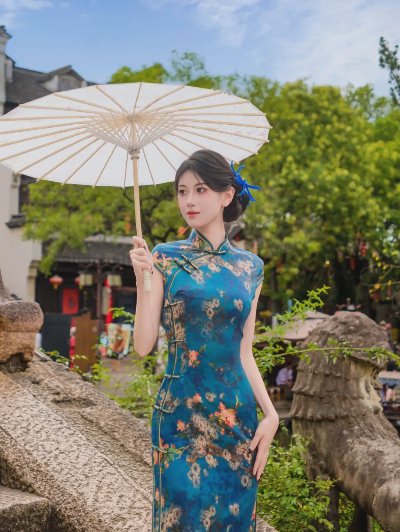 去古镇一定要拍的旗袍写真！9个动作，一颦一笑，皆是东方韵味 - 图片 3
