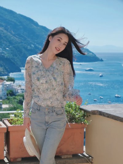 旅游穿牛仔裤拍照，9个动作姿势，漂亮气质又精致，清新松弛又好看显身材 - 图片 2