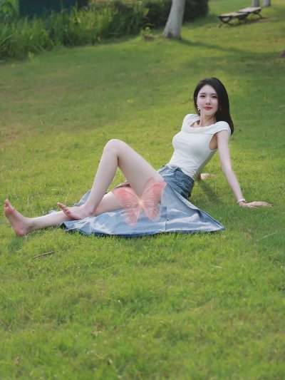 草坪拍照，站姿、坐姿、趟姿，12个动作，拍照上镜好看很出片 - 图片 2
