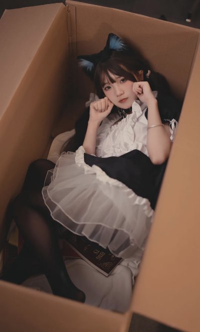 女仆风写真拍照，10个动作姿势，漂亮气质又俏皮，软萌可爱又甜美温柔 好看 - 图片 1