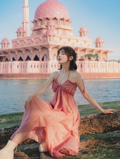 9个粉红清真寺拍照姿势，让你秒进童话世界，美成异域在逃公主 - 图片 2