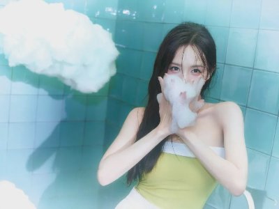 浴室写真大片，纯欲俏皮可爱 - 图片 4