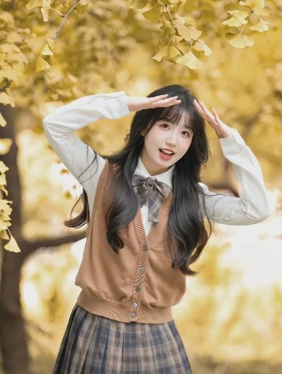 银杏人像的浪漫谁懂啊！这样拍满是秋天的故事感 - 图片 1