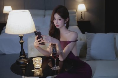 韵味紫裙千金玉背美腿写真 - 图片 4