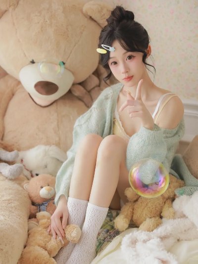 奶油纯欲妹妹玩偶风写真 - 图片 1
