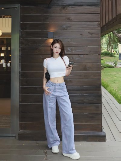 户外拍照几个小动作，松弛漂亮，出片自然身材好 - 图片 3