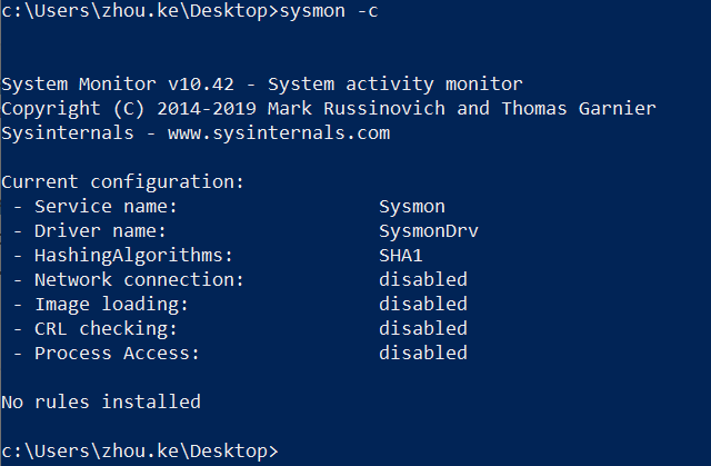 windowssysinternal實用內部監控工具sysmon