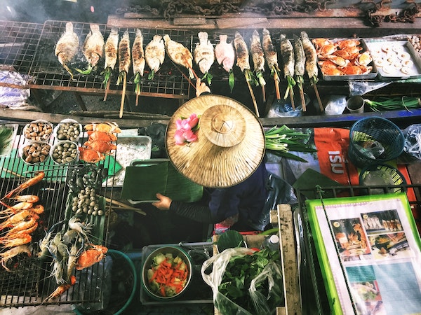 Thai food seller